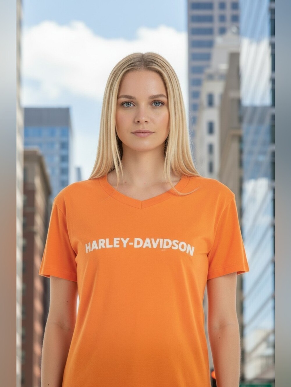 Harley Davidson Women's Size Large V neck Motorcycle Riding Shirt